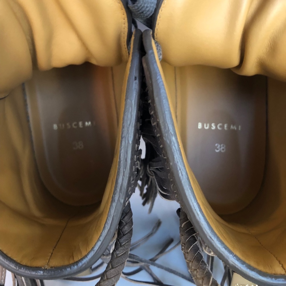 Buscemi 125mm Leather Fringe Sneakers - Picture 10 of 16